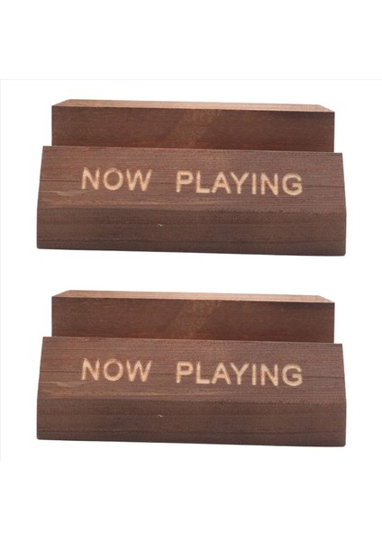 2x Şimdi Vinil Kayıt Standı Vinil Kayıt Tutucu Ekran Ahşap Kayıtları Depolama Standları (Yurt Dışından)