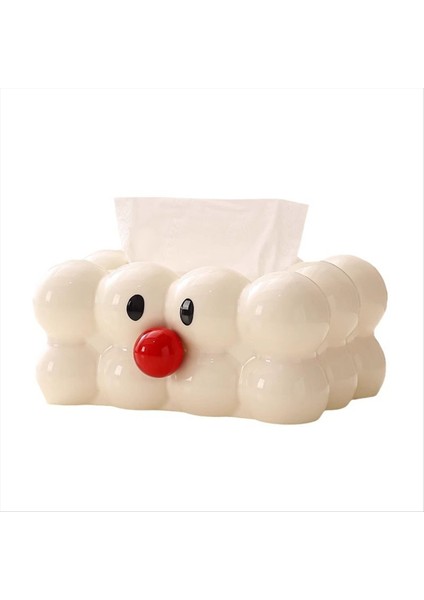 Sevimli Doku Kutusu Kapağı Dikdörtgen Beyaz Doku Kutusu Tutucu Banyo Için Banyo Komodin Masa Üstü Dekor Doku Dağıtıcılar (Yurt Dışından)