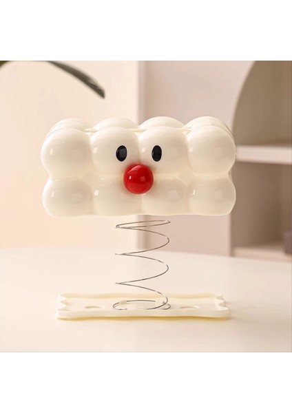 Sevimli Doku Kutusu Kapağı Dikdörtgen Beyaz Doku Kutusu Tutucu Banyo Için Banyo Komodin Masa Üstü Dekor Doku Dağıtıcılar (Yurt Dışından) fırsatları