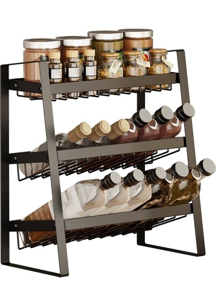 Baharat Rafı Depolama Rafı Çok Katmanlı Çeşni Spice Raf Mutfak Depolama Tasarımı (Yurt Dışından)