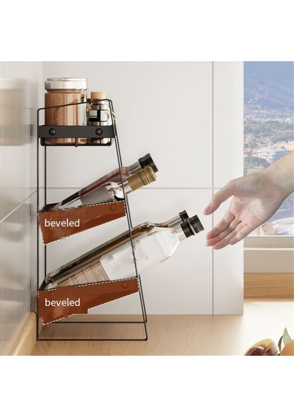 Baharat Rafı Depolama Rafı Çok Katmanlı Çeşni Spice Raf Mutfak Depolama Tasarımı (Yurt Dışından) indirimleri