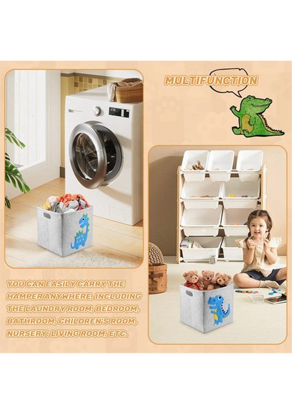 11 8 Inç Keçe Kumaş Depolama Sepeti Modern Dolap Organizatör Kutusu Taşınabilir Katlanır Saklama Kutusu Ev ve Ofis Için (Yurt Dışından) indirimleri