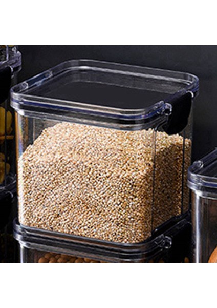 12 Paket 700ML Mutfak Yiyecek Saklama Kutusu Organizatör Konteyner Seti Vakum Kapak Contası Açık Kare (Yurt Dışından) modelleri