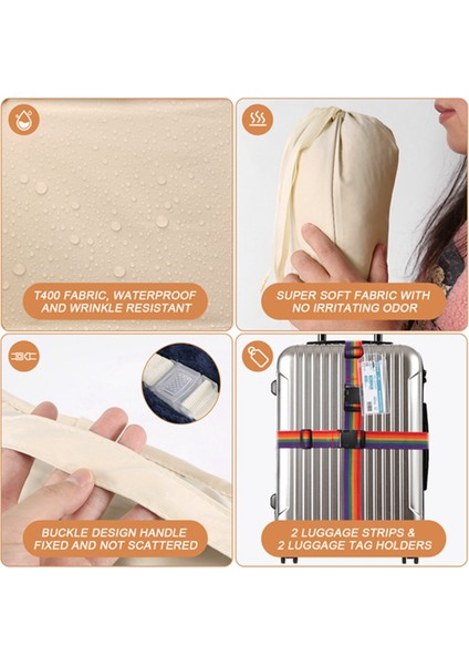 Seyahat Için Paket Küpleri - Aile Için Bagaj Organizatör Çantaları Ağır Nefes Alabası Seyahat Paketleme Küpleri Valizler (Yurt Dışından) fırsatları