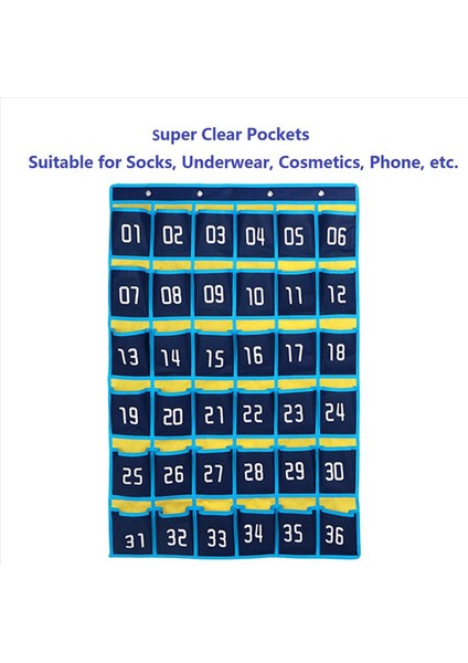 6x 36 Numaralı Cepler Grafik Cep Telefonu Asma Depolama Çantası Asma Sınıfı Telefon Hesap Makinesi Sahipleri Için Organizatör (Yurt Dışından) indirimleri