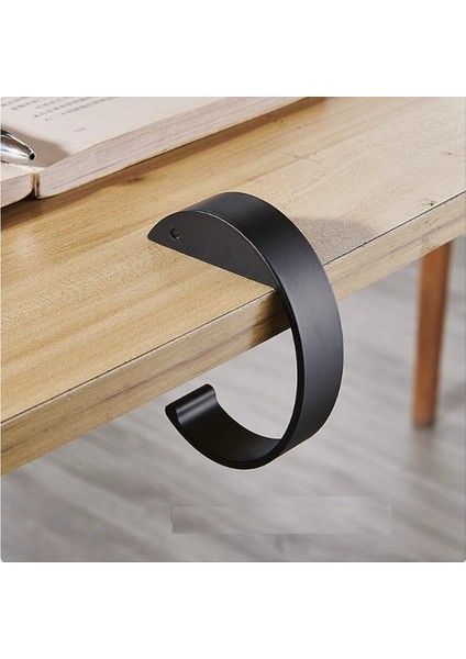 Yuvarlak Yuvarlak Çanta Kanca Hook Masa Yan Çanta Asma Aracı Çıkarılabilir ve Hareketli Çanta Stand Çok Işlevli Tablo Kancası C C (Yurt Dışından) fırsatları