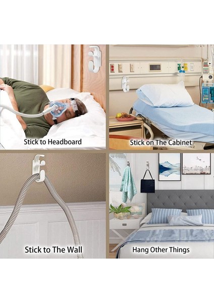 Yatak Duvar Maske Tutucu ve Hortum Kancası Için Cpap Hortum Tutucu Askısı Hortum Arapsaçlarını Önler (Yurt Dışından) fiyatları