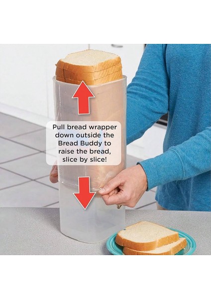 Şeffaf Ekmek Kutusu Plastik Taze Tutma Tost Depolama Tutucu Kapak Ekmek Daha Net Ekmek Saklama Kabı B (Yurt Dışından) fırsatları