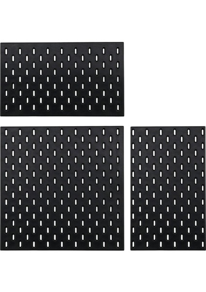 Minyatür Mobilya Dekorasyon Ürünleri Delikli Tahta Duvar Rafı Diy Depolama Ekran Mobilya Aksesuarları Siyah (Yurt Dışından)