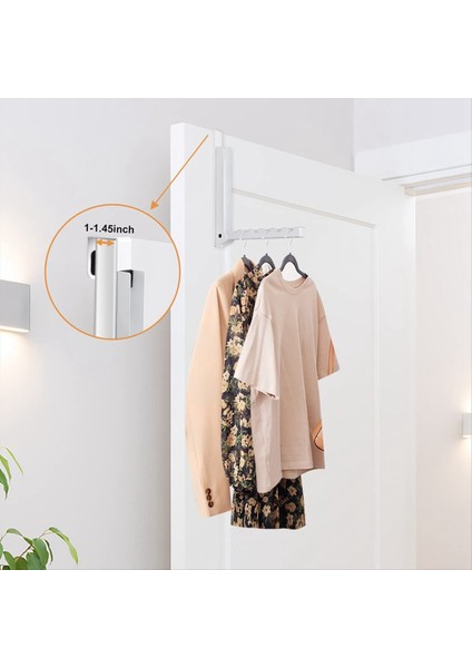 Kapı Kancaları Askı Üzerinde 6 Bahçeli 1 Paket ile Giysileri Asmak Için Kapı Kurutma Çamaşır Rafı Kancaları Üzerinde Katlanabilir (Yurt Dışından) fırsatları