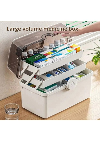 Ilaçları ve Ilk Yardım Malzemelerini Depolamak Için Çok Katmanlı Ev Deposu Büyük Kapasiteli Çok Katmanlı Tıbbi Kutu (Yurt Dışından) fiyatları