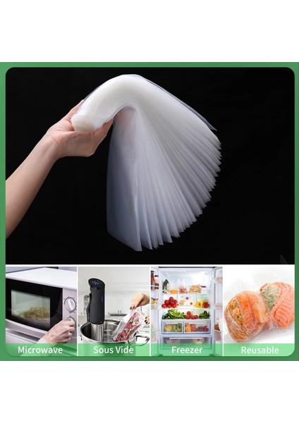100PCS Gıda Vakum Mühürlü Paketleme Makinesi Gıda Depolama Çantası Için Mutfak Vakum Torbaları Bpa Mutfak Aksesuarları 20X25CM (Yurt Dışından) modelleri