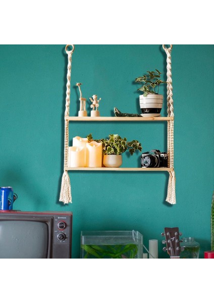 Ahşap Duvar Raf Dekorasyon Duvar Monte Raflar Yatak Odası Bitki Çiçek Ahşap Salıncak Asılı Ipi Ev Dekorasyon (Yurt Dışından) modelleri