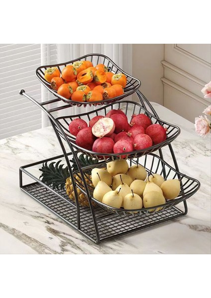 Mutfak Organizatör Rafı 3 Tılsılı Baharat Sebze Meyve Rafı Çıkarılabilir Stand Depolama Rafı (Yurt Dışından) fırsatları