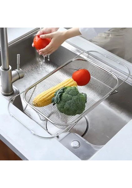 Genişletilebilir Çatal Bıçak Kurutma Rafı Mutfak Lavabo Drenaj Sepeti Paslanmaz Çelik Drenaj Sepeti Mutfak Saklama Tepsileri (Yurt Dışından) fiyatları