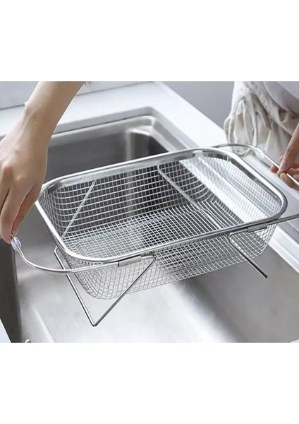 Genişletilebilir Çatal Bıçak Kurutma Rafı Mutfak Lavabo Drenaj Sepeti Paslanmaz Çelik Drenaj Sepeti Mutfak Saklama Tepsileri (Yurt Dışından) indirimleri