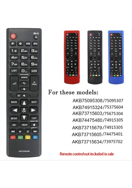 5pcs Silikon Kılıf Koruyucu Kılıf Lg AKB75375604 AKB75095308 AKB73715601 Akb Serisi Tv Uzaktan Kumanda Kapağı (Yurt Dışından) fiyatları