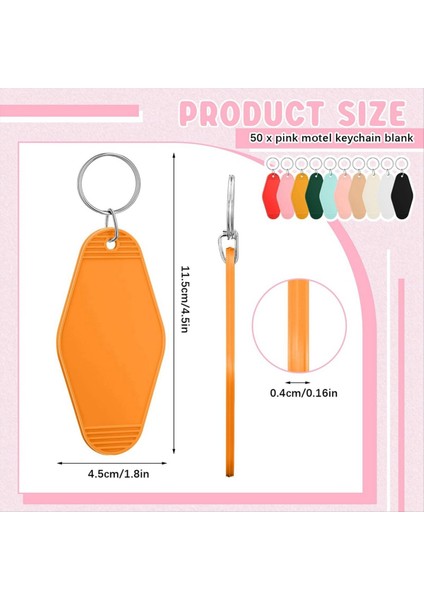 50 Pcs Motel Keychain Boş Otel Anahtarlık Süblimasyon Vintage Anahtarlık Dıy El Sanatları Süsleme (Yurt Dışından) fiyatları