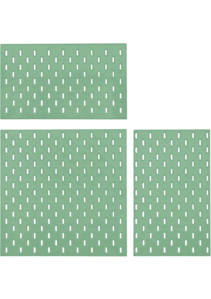 Minyatür Mobilya Dekorasyon Ürünleri Delikli Tahta Duvar Rafı Diy Depolama Ekran Mobilya Aksesuarları Yeşil (Yurt Dışından)