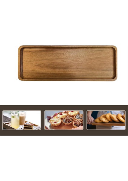Ekran Için Küçük Ahşap Tepsisi - Çay Kahve Atıştırmalıklar Suşi ve Mezeler Için Zarif Ceviz Ahşap Servis Plakası (Yurt Dışından) fiyatları