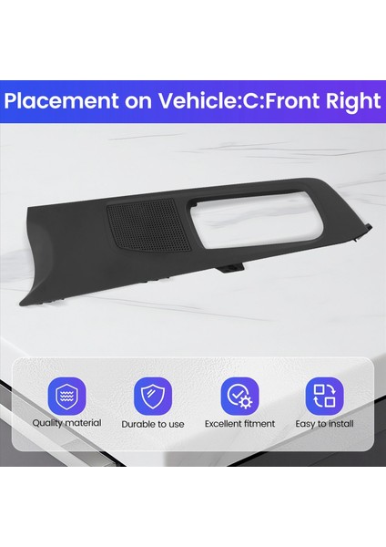 Peugeot 308S Için Yeni 308 T9 Yeni 408 T93 Kapı Iç Trim Panel Tutam Kapağı Kapak Kontrolör Trim Kapağı 98011479ZD C (Yurt Dışından) indirimleri