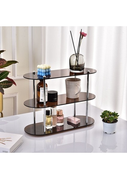 Ins Style Akrilik Çok Katmanlı Depolama Rafı Dekoratif Raflar Masa Organizatör Makyaj Takımları Ev Organizasyonu C (Yurt Dışından) fırsatları