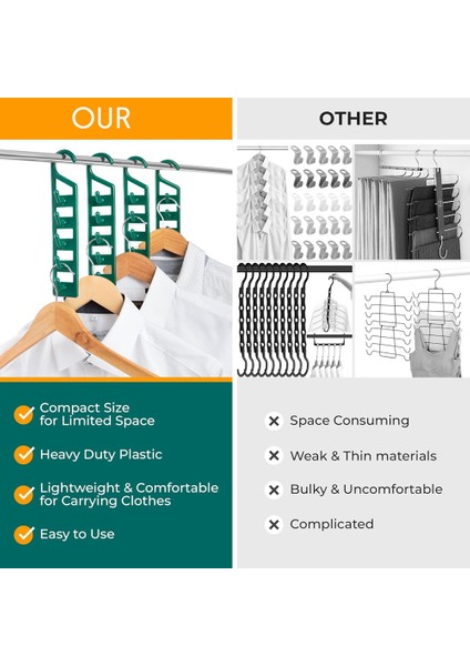 Giysiler Için Alan Tasarlayan Askılar Gömlek Pantolon Kot Sweaters Için Çok Dolap Uzay Koruyucular - Askı Organizatörü 12 Pcs (Yurt Dışından) modelleri