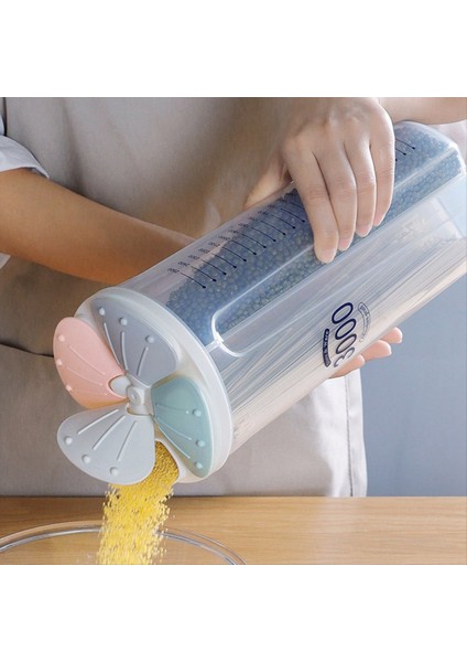 Tahıllar Depolama Tankı Plastik Bölme Depolama Tankı Mutfak Kapalı Fasulye Depolama Kutusu Dört Kapalı Saklama Kutusu 2000ML (Yurt Dışından) modelleri