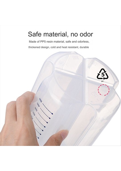 Tahıllar Depolama Tankı Plastik Bölme Depolama Tankı Mutfak Kapalı Fasulye Depolama Kutusu Dört Kapalı Saklama Kutusu 2000ML (Yurt Dışından) indirimleri