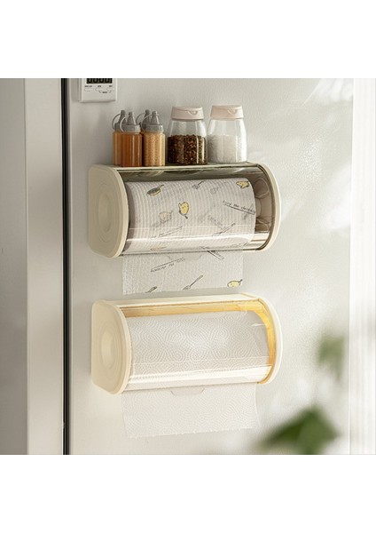 Banyo Kağıt Havlu Organizatör Büyük Rulo Duvar Montaj Tutucu Açık Toz Geçirmez Kapak Modern Doku Dağıtıcı Depolama B (Yurt Dışından) fırsatları