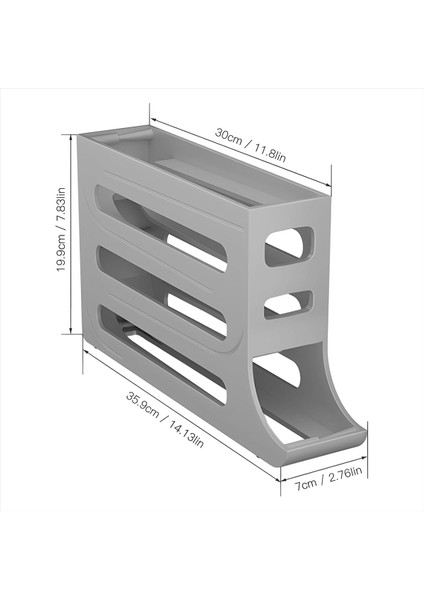 Yumurta Dispenserautomatik Yuvarlanan Yumurta Tepsisi Organizatörü Uzay Tasarrufu Buzdolabı Yumurta Aynı Anda 28 Yumurta Tutar -A (Yurt Dışından) indirimleri