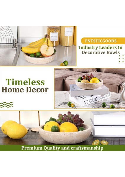 Ev Dekoru Için Traverten Dekoratif Kase - Giriş Yolu Veya Mutfak Için Modern Merkez Parçası (Yurt Dışından) modelleri