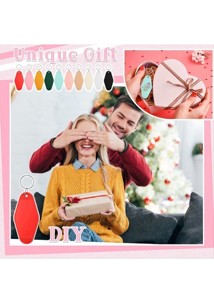 50 Pcs Motel Keychain Boş Otel Anahtarlık Süblimasyon Vintage Anahtarlık Dıy El Sanatları Süsleme (Yurt Dışından) modelleri