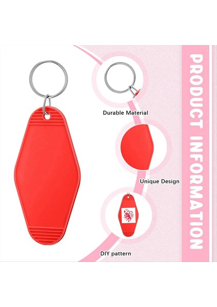 50 Pcs Motel Keychain Boş Otel Anahtarlık Süblimasyon Vintage Anahtarlık Dıy El Sanatları Süsleme (Yurt Dışından) indirimleri
