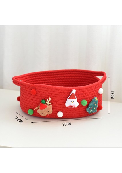 Sepetleri Küçük Pamuk Halat Sepetleri Depolama Oyuncak Atıştırmalık Sepetleri Kırmızı (Yurt Dışından) modelleri