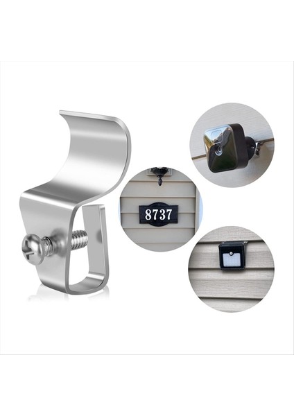 10 Paket Vinil Yan Askıları Vinil Yan Klips Kancaları Yanıp Sönme Arlo Döngü Hasar Yok Hava Koşullarına Dayanıklı - Ev Tarafı Kancaları (Yurt Dışından) fiyatları