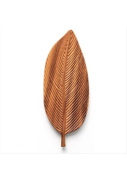 Yemek Tepsisi Yemekler Salata ve Ekmek El Yapımı Yaprak Tepsisi Orta Yaprak Damarları Için Uygun (Yurt Dışından)