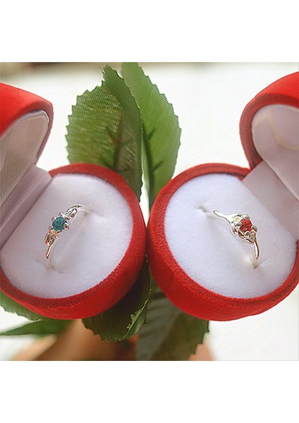 4pcs Gül Yüzük Kutusu Kırmızı Gül Şekiş Küpe Yüzük Mücevher Kutuları Romantik Teklif Ring Case Kutusu Ambalaj (Yurt Dışından) fırsatları