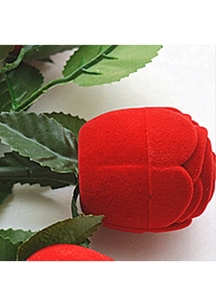 4pcs Gül Yüzük Kutusu Kırmızı Gül Şekiş Küpe Yüzük Mücevher Kutuları Romantik Teklif Ring Case Kutusu Ambalaj (Yurt Dışından) indirimleri