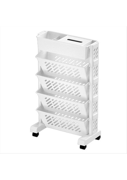 Depolama Rafları Kitap Rafları Hareketli Çok Katmanlı Raflar Masaüstü Depolama Sepetleri 5 Katmanlar (Yurt Dışından)