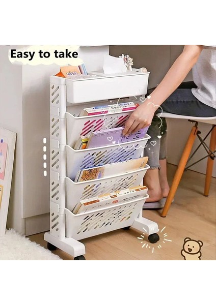 Depolama Rafları Kitap Rafları Hareketli Çok Katmanlı Raflar Masaüstü Depolama Sepetleri 5 Katmanlar (Yurt Dışından) modelleri