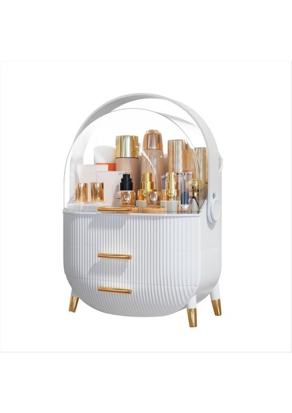 Makyaj Organizatörü Cilt Bakımı Organizatörleri - Şeffaf Kapaklı Kozmetik Ekran Kılıfları Banyo Için Cilt Bakımı Organizatörleri (Yurt Dışından)