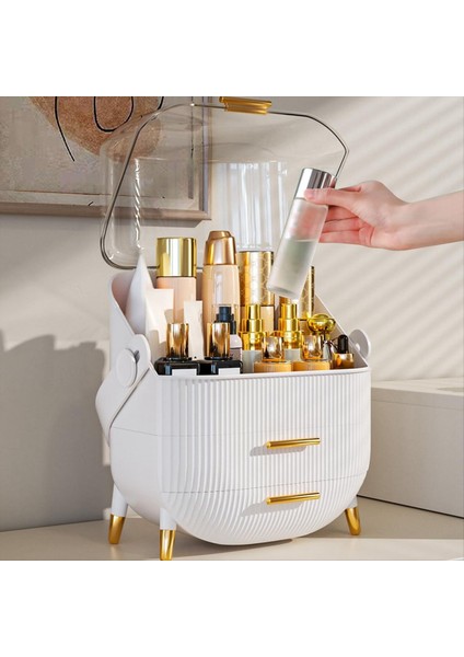 Makyaj Organizatörü Cilt Bakımı Organizatörleri - Şeffaf Kapaklı Kozmetik Ekran Kılıfları Banyo Için Cilt Bakımı Organizatörleri (Yurt Dışından) fiyatları