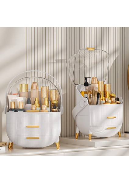 Makyaj Organizatörü Cilt Bakımı Organizatörleri - Şeffaf Kapaklı Kozmetik Ekran Kılıfları Banyo Için Cilt Bakımı Organizatörleri (Yurt Dışından) indirimleri