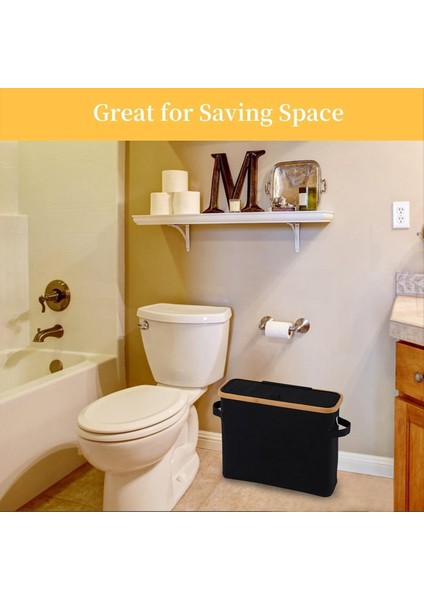 Bambu Depolama Stand Bambu Kapak Tuvalet Dolap Banyo Siyah (Yurt Dışından) fiyatları