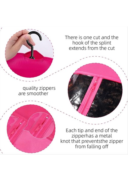 12 Adet Peruk Tutucu Peruk Depolama Peruk Torbaları Askı Saç Uzatma Tutucu Peruk Tutucu Saç Uzatma Depolama (Yurt Dışından) fırsatları