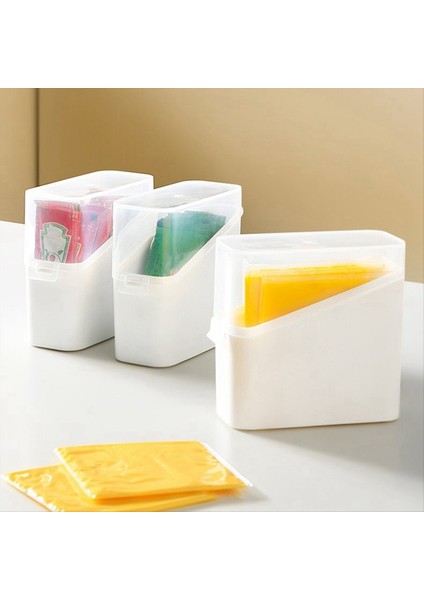 Peynir Dilim Depolama Konteyneri Peynir Dilim Tutucu Çay Torbası Organizatör Kutusu Hava Etki Gıda Tutma Kutusu Konteyneri Şeffaf (Yurt Dışından) indirimleri