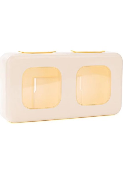 Yumuşak Kauçuk Üste Sahip Duvara Monte Plastik Sarma Saklama Kutusu Kolay Görünürlük ve Erişim Için Şeffaf Izgara Tasarımı (Yurt Dışından)