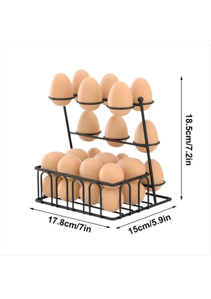 Tezgah Yumurta Tutucu Mutfak Taze Yumurta Depolama Rafı Büyük Kapasiteli Depolama Organizatör Konteyner Tutucu Sepet Mutfak (Yurt Dışından) fiyatları