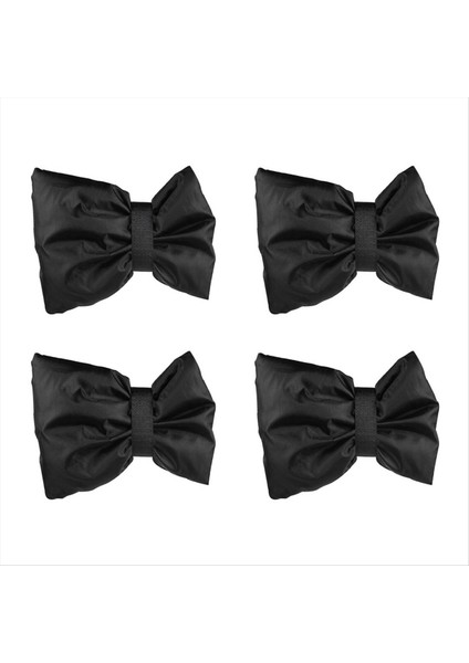 4 Paket Siyah Polyester Musluk Kapağı Iç ve Dış Yalıtım Musluk Kapağı Antifriz Kapağı Kışın Açık Hava (Yurt Dışından)